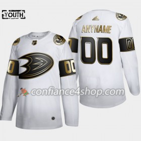 Adidas Maillot de Hockey Anaheim Ducks Personnaliser Adidas 2019-20 Golden Edition Blanc Authentic - Enfant